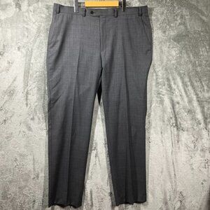 Lauren Ralph Lauren Dress Pants Mens 40x32 Gray Wool Black Label Natural Stretch